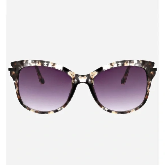 Oscar De La Renta Acetate Tortoise Shell Cat Eye Sunglasses Black - Picture 5 of 17